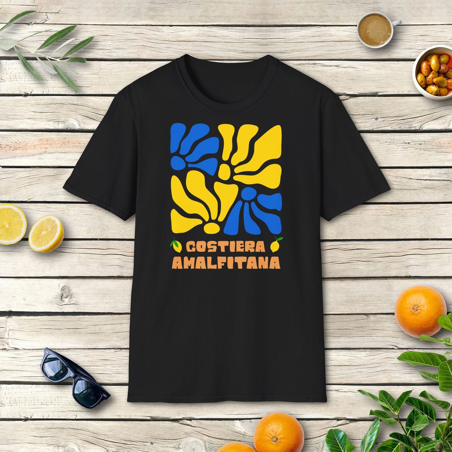 Amalfi T-Shirt | Italien Shirt mit Costiera Amalfitana Design
