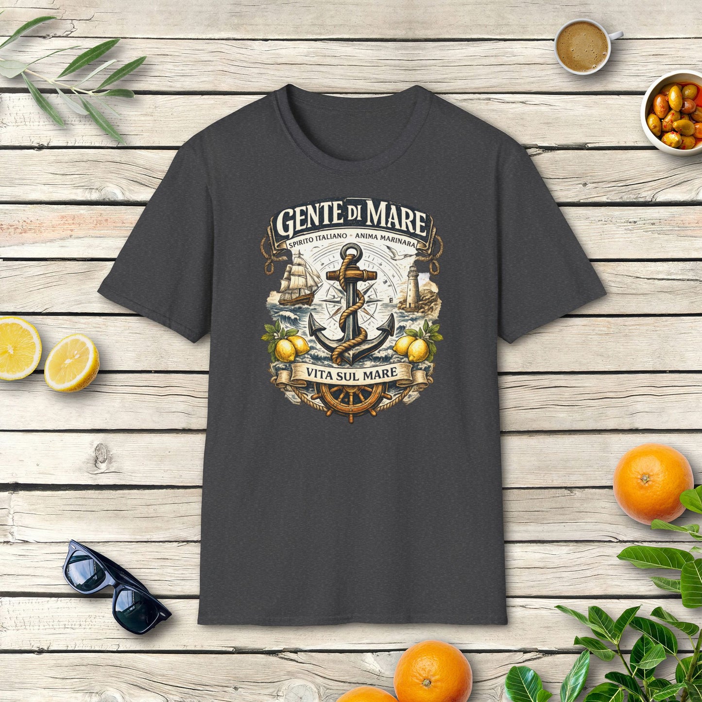 Gente di Mare T-Shirt | Italienisches Küsten Vintage Design