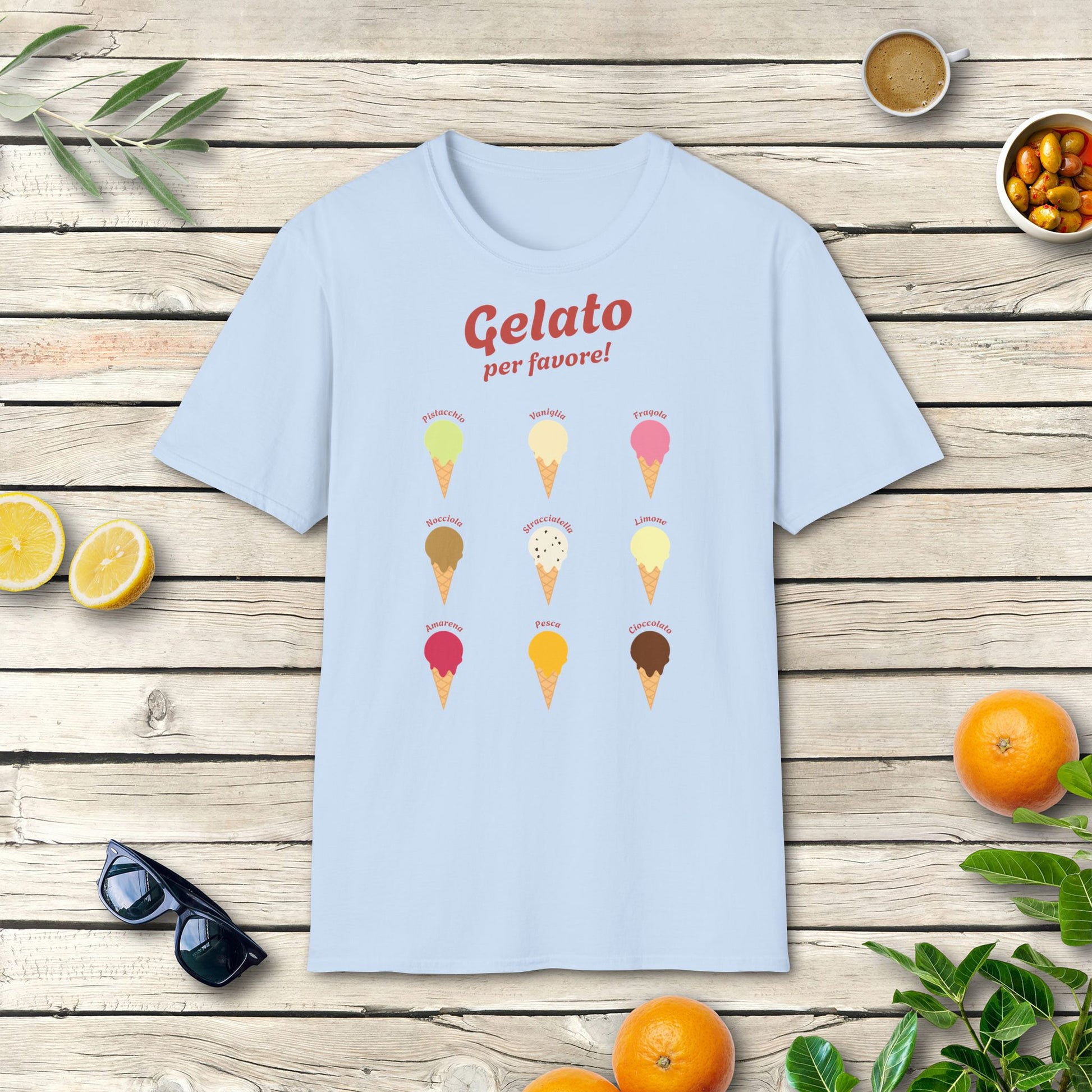 Gelato T-Shirt | Italienisches Eis Shirt mit Dolce Vita