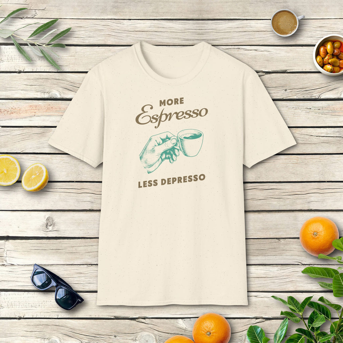 More espresso, less depresso – T-Shirt