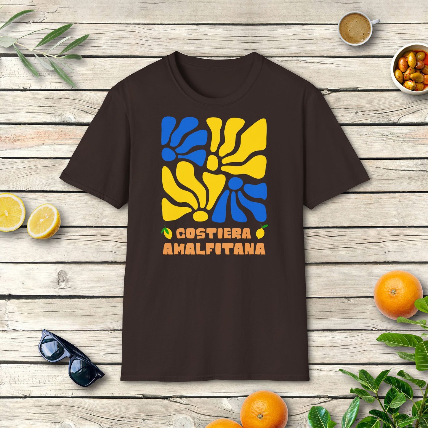 Amalfi T-Shirt | Italien Shirt mit Costiera Amalfitana Design