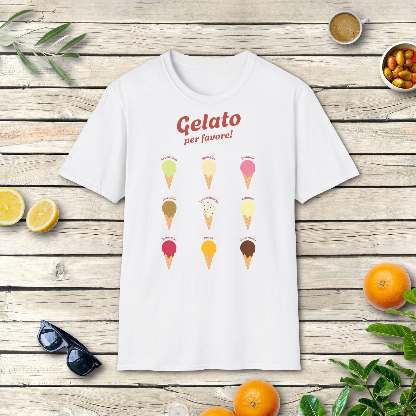 Gelato T-Shirt | Italienisches Eis Shirt mit Dolce Vita