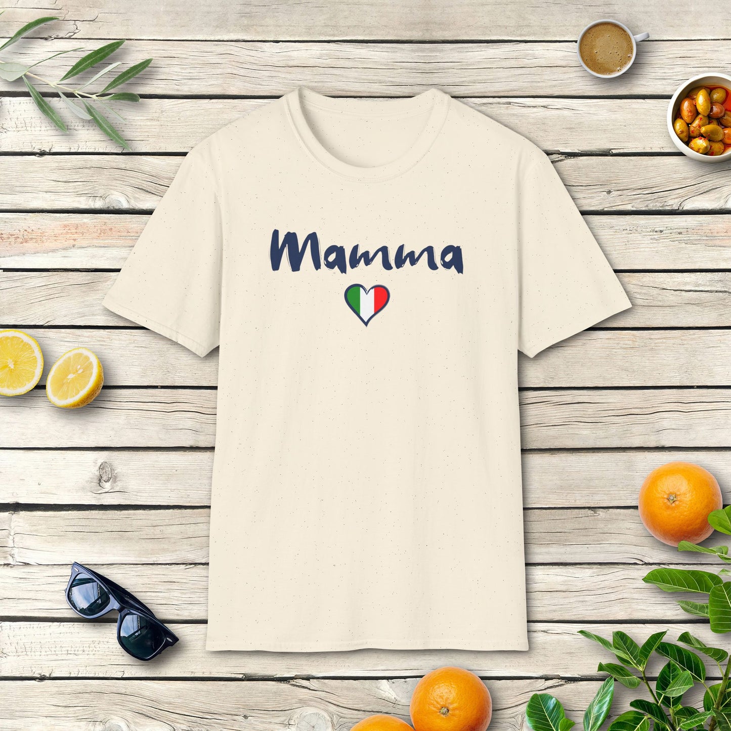 Mamma Herz T-Shirt | Italienisches Familien Design