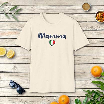 Mamma Herz T-Shirt | Italienisches Familien Design