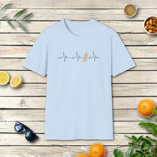 Pisa Herzschlag T-Shirt | Schiefer Turm Italien Design