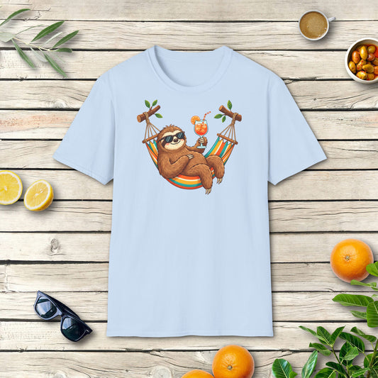 Faultier Aperitivo T-Shirt | Italienisches Sommer Design