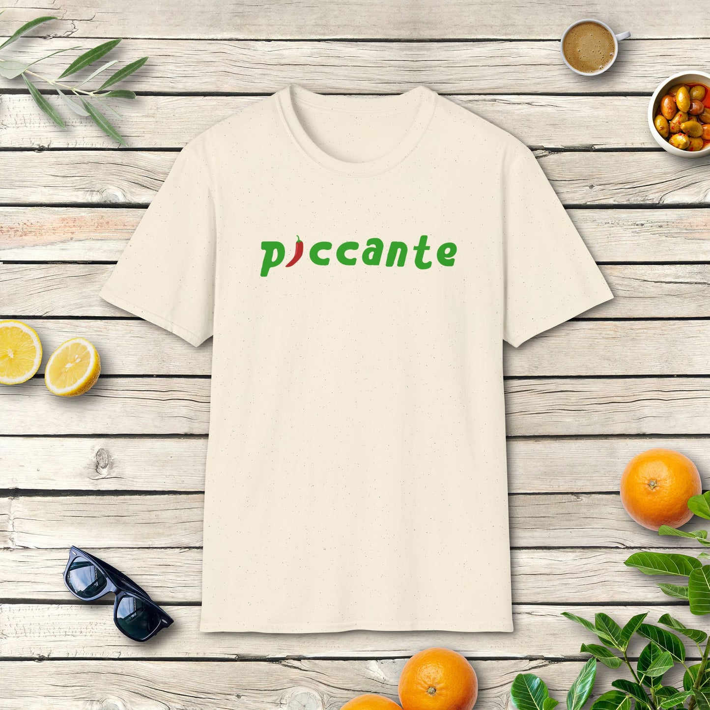 Piccante T-Shirt | Italienisches Chili Shirt & Peperoni Design