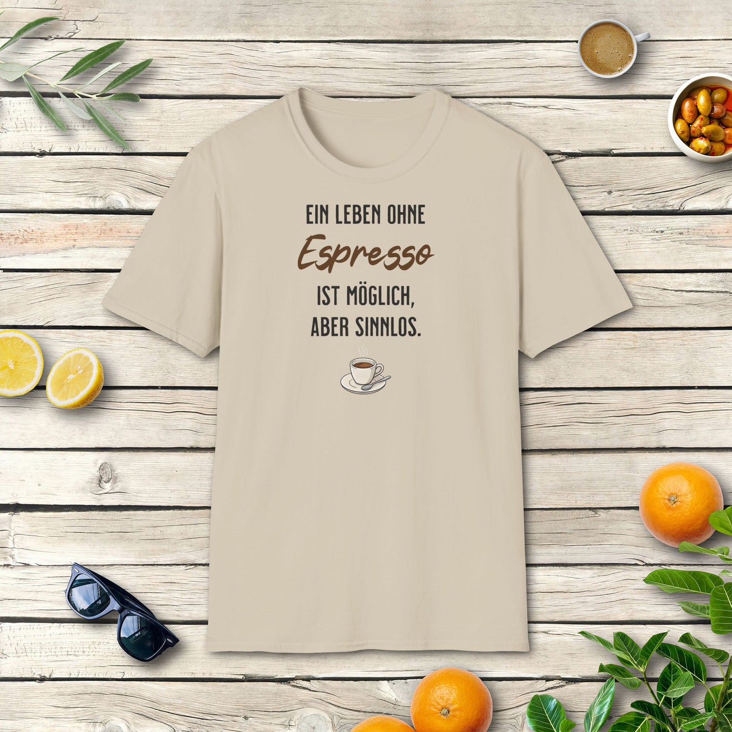Ein Leben ohne Espresso T-Shirt | Italienisches Kaffee Design
