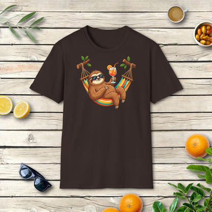 Faultier Aperitivo T-Shirt | Italienisches Sommer Design