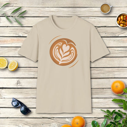 Latte Art T-Shirt | Italienisches Kaffeemotiv für Barista Fans