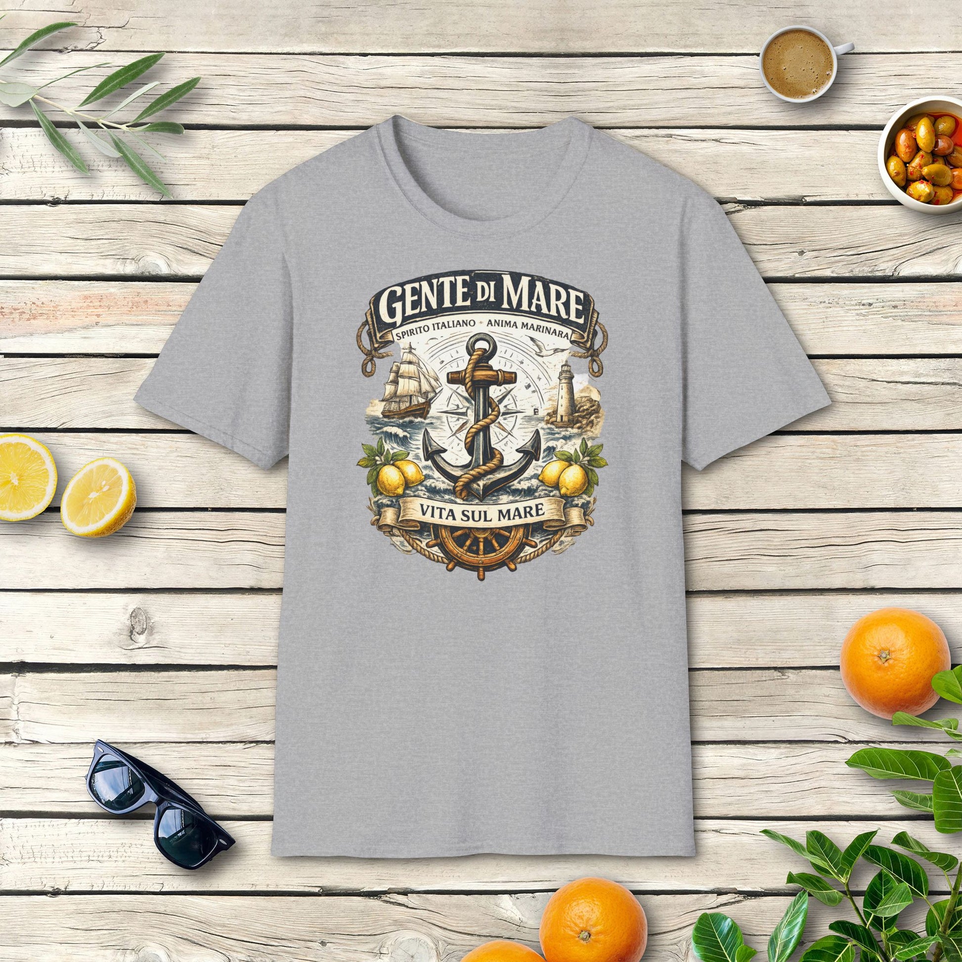 Gente di Mare T-Shirt | Italienisches Küsten Vintage Design