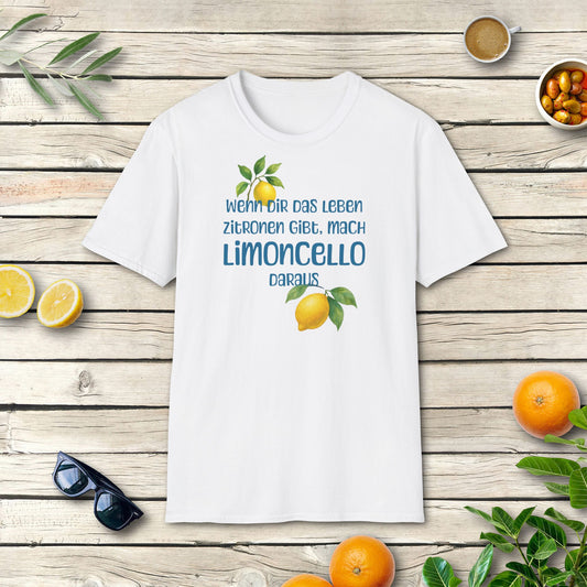 Mach Limoncello - Italien T-Shirt | Lustiger Spruch mit Zitronen