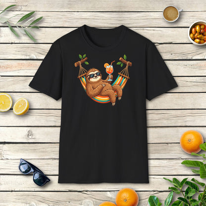 Faultier Aperitivo T-Shirt | Italienisches Sommer Design