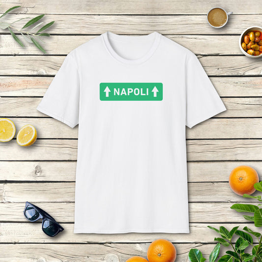 Napoli Straßenschild T-Shirt | Italien Statement Design
