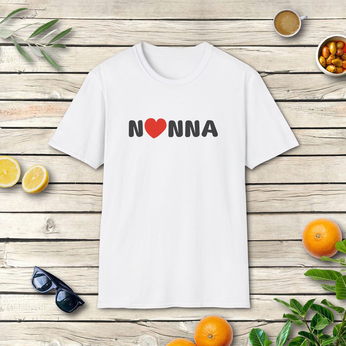 Nonna T-Shirt mit Herz | Liebevolles Italien-Design