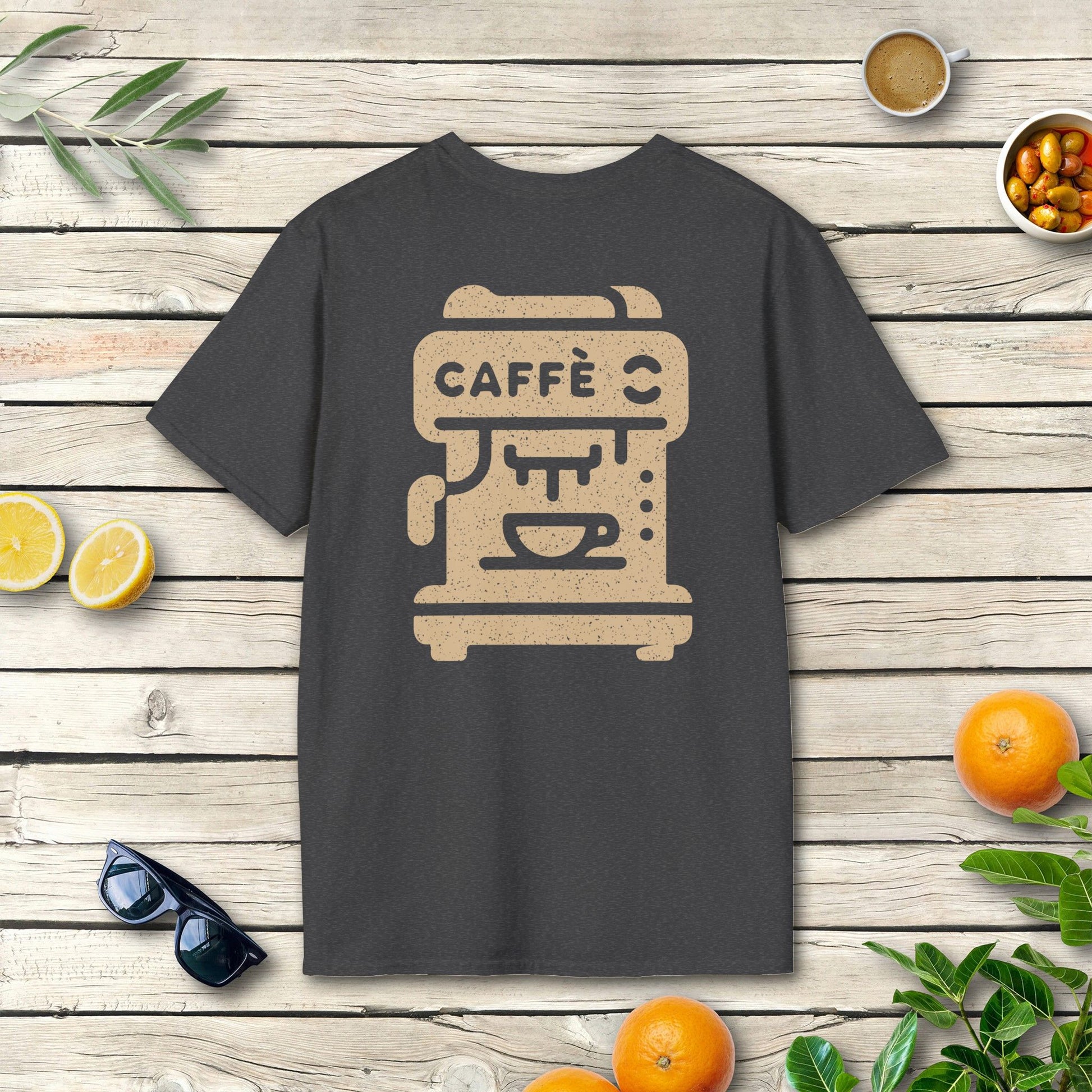 Macchina espresso - T-Shirt mit Italien Kaffee Rückenmotiv