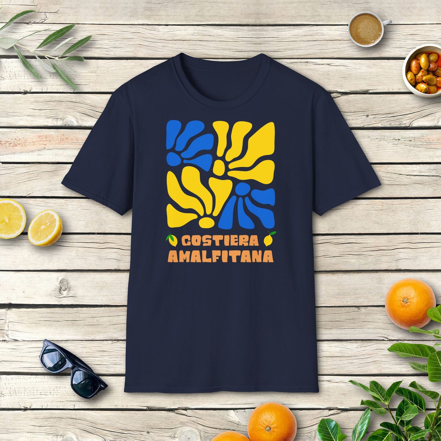Amalfi T-Shirt | Italien Shirt mit Costiera Amalfitana Design