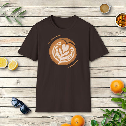 Latte Art T-Shirt | Italienisches Kaffeemotiv für Barista Fans