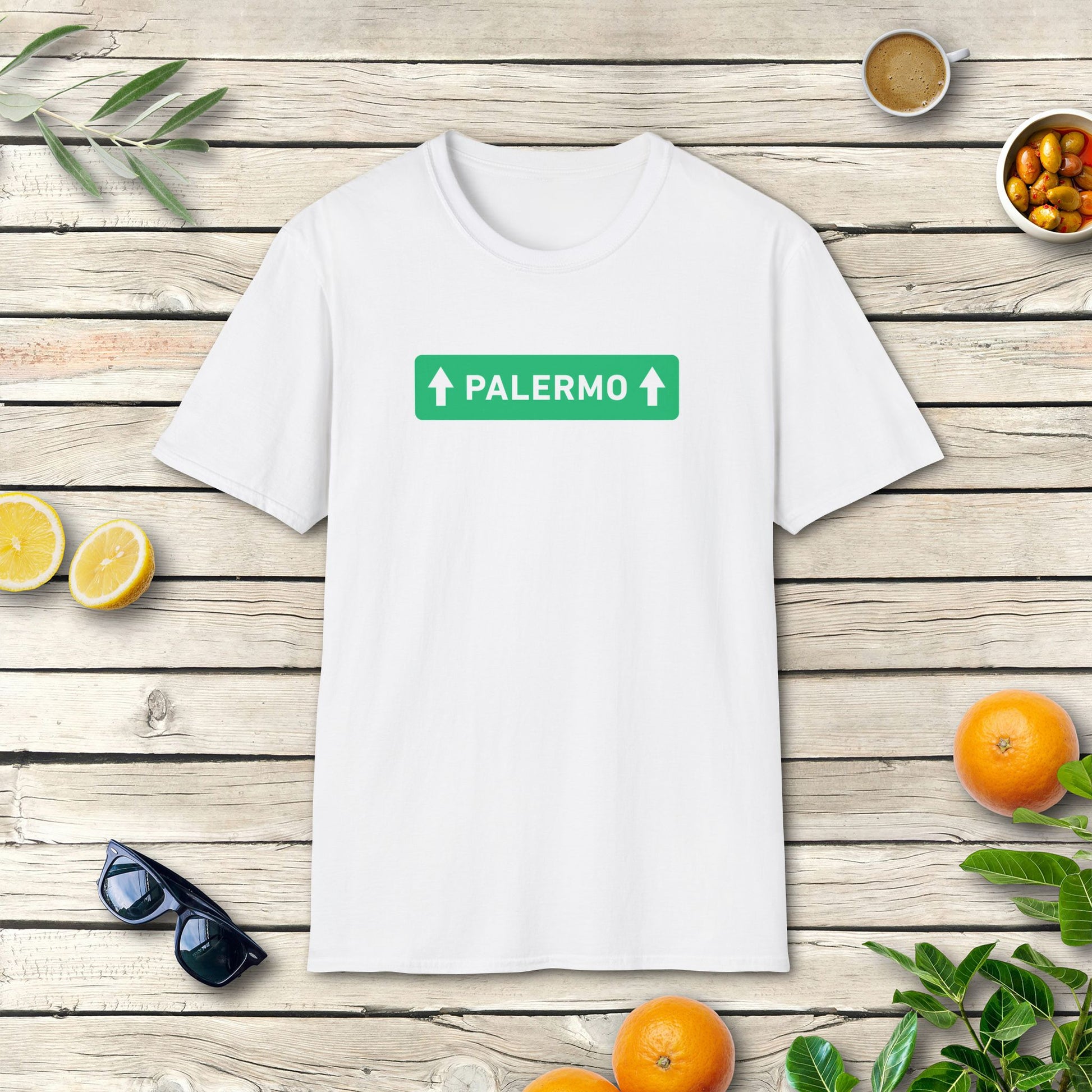 Palermo Straßenschild T-Shirt | Italien Statement Design