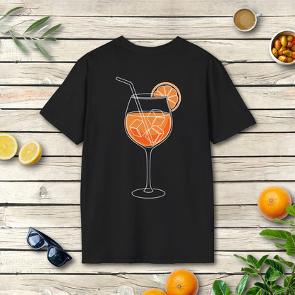 Aperitivo grande Italien T-Shirt mit Spritz-Rückenmotiv