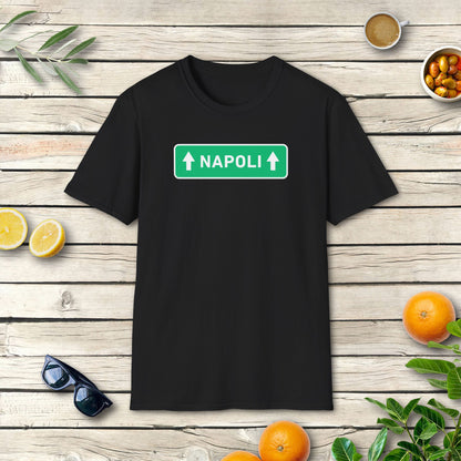 Napoli Straßenschild T-Shirt | Italien Statement Design