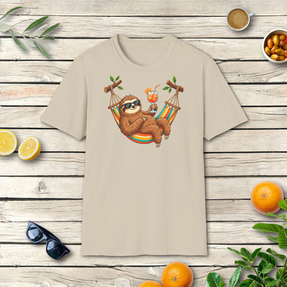 Faultier Aperitivo T-Shirt | Italienisches Sommer Design