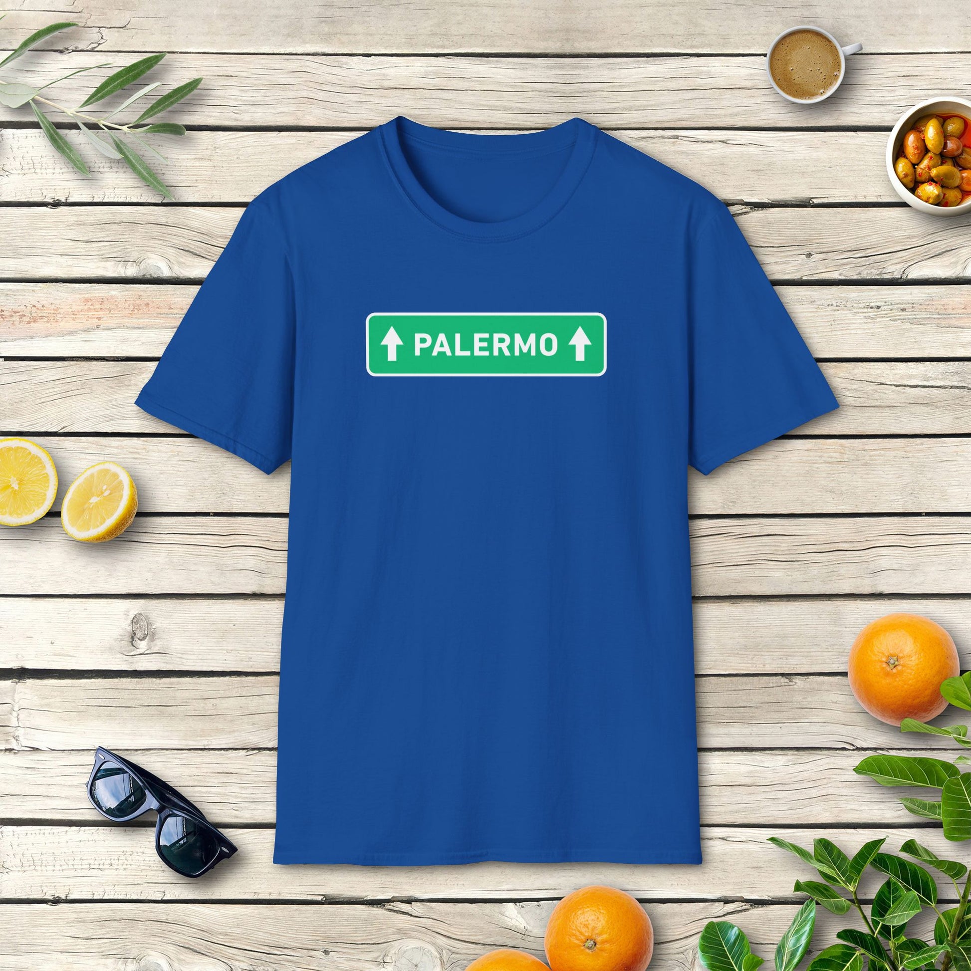 Palermo Straßenschild T-Shirt | Italien Statement Design