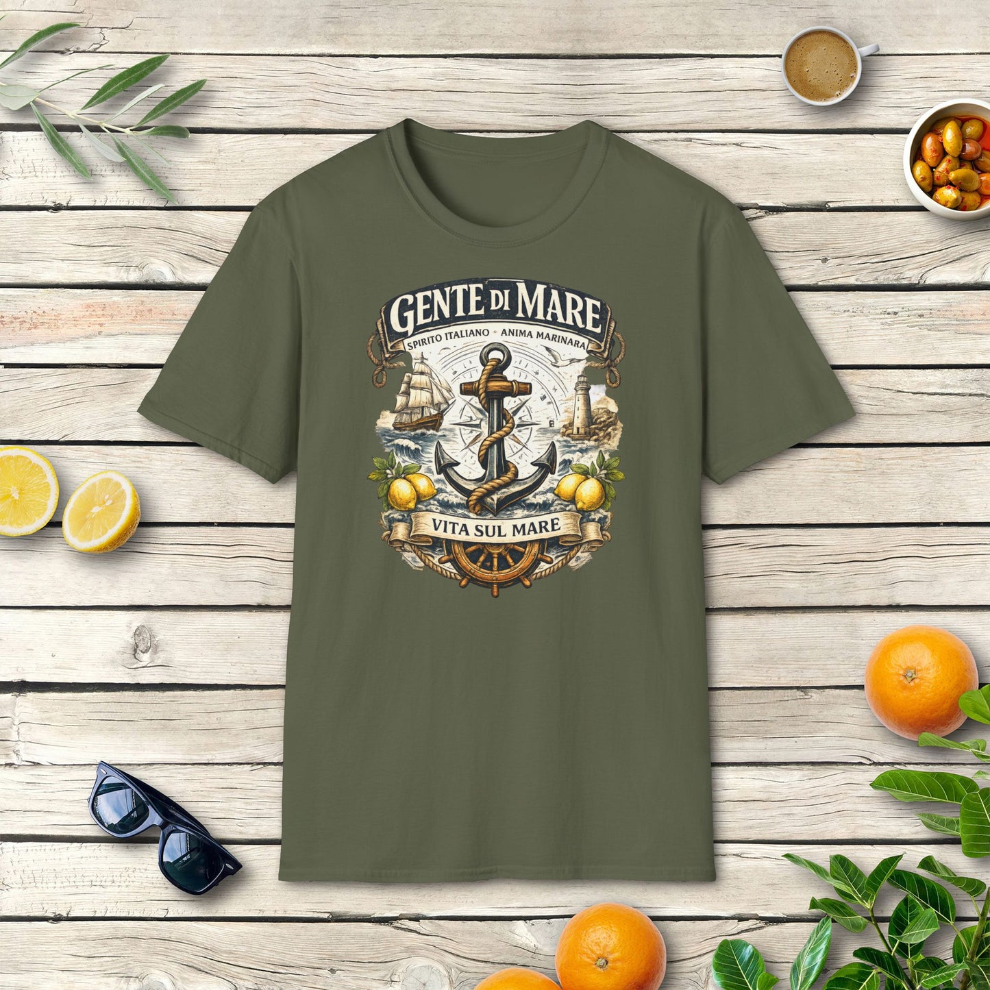 Gente di Mare T-Shirt | Italienisches Küsten Vintage Design