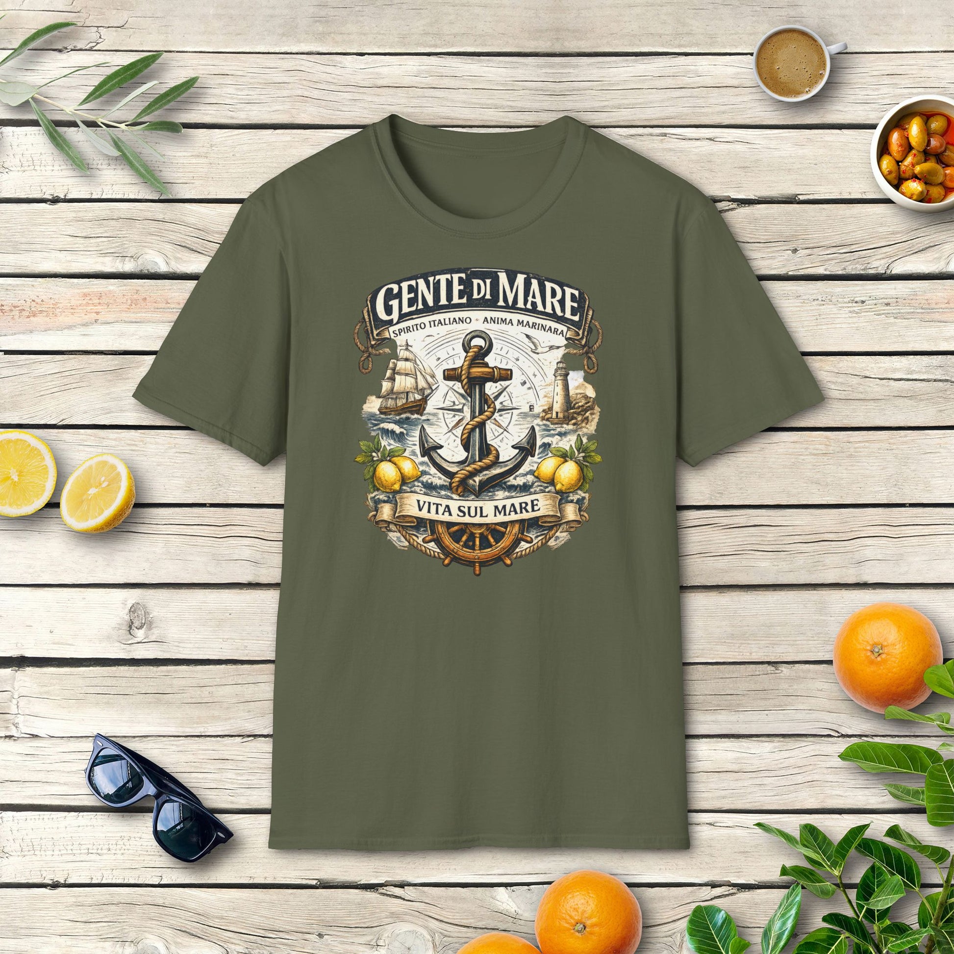 Gente di Mare T-Shirt | Italienisches Küsten Vintage Design