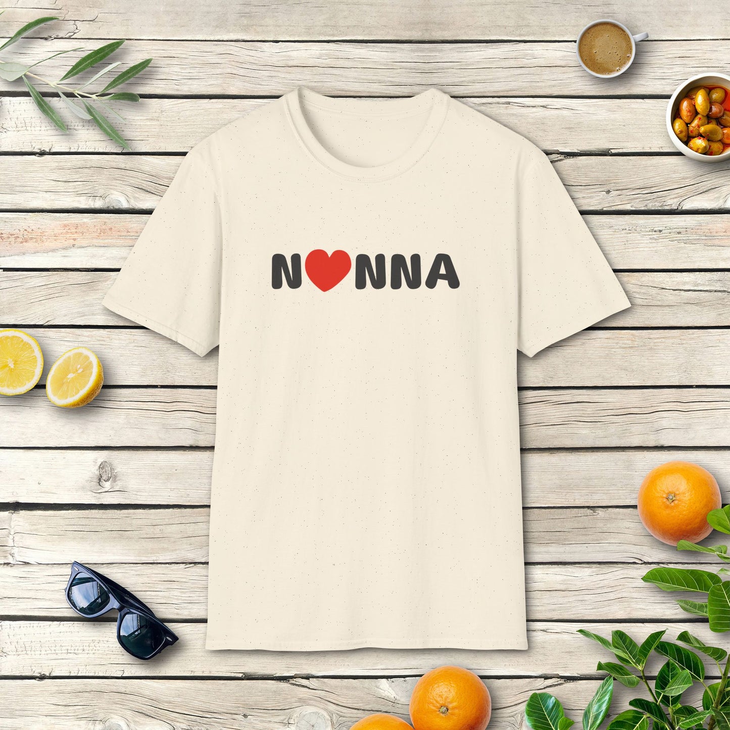 Nonna T-Shirt mit Herz | Liebevolles Italien-Design