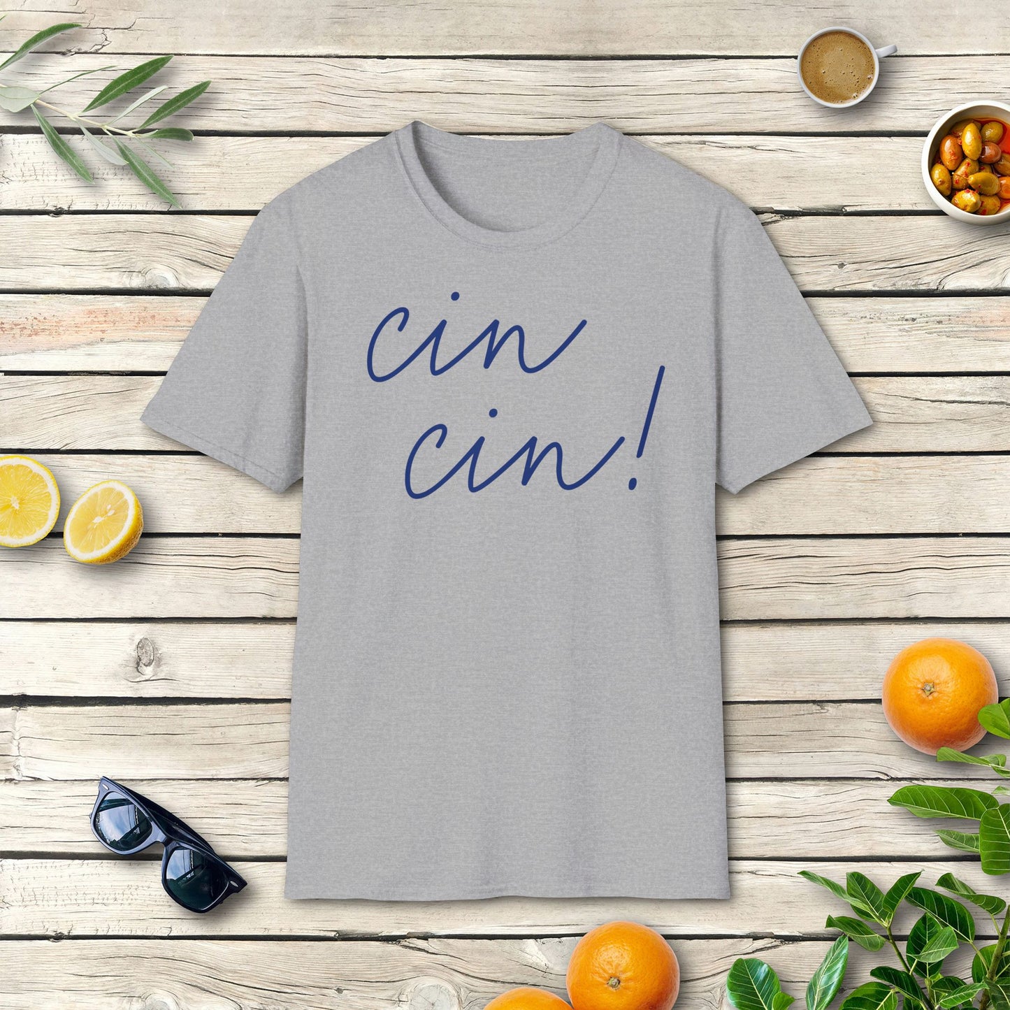 Cin Cin T-Shirt | Italienischer Trinkspruch mit Dolce Vita
