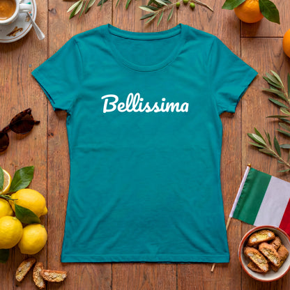 Bellissima Damen T-Shirt | Italien Shirt mit Schriftzug