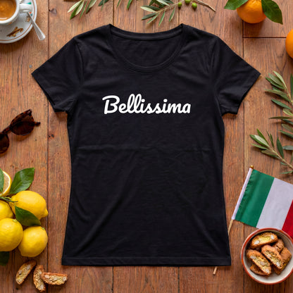Bellissima Damen T-Shirt | Italien Shirt mit Schriftzug