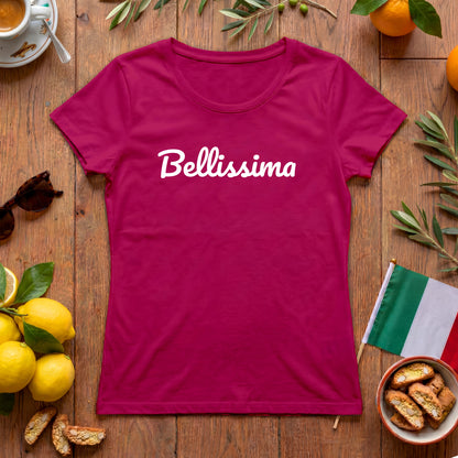 Bellissima Damen T-Shirt | Italien Shirt mit Schriftzug