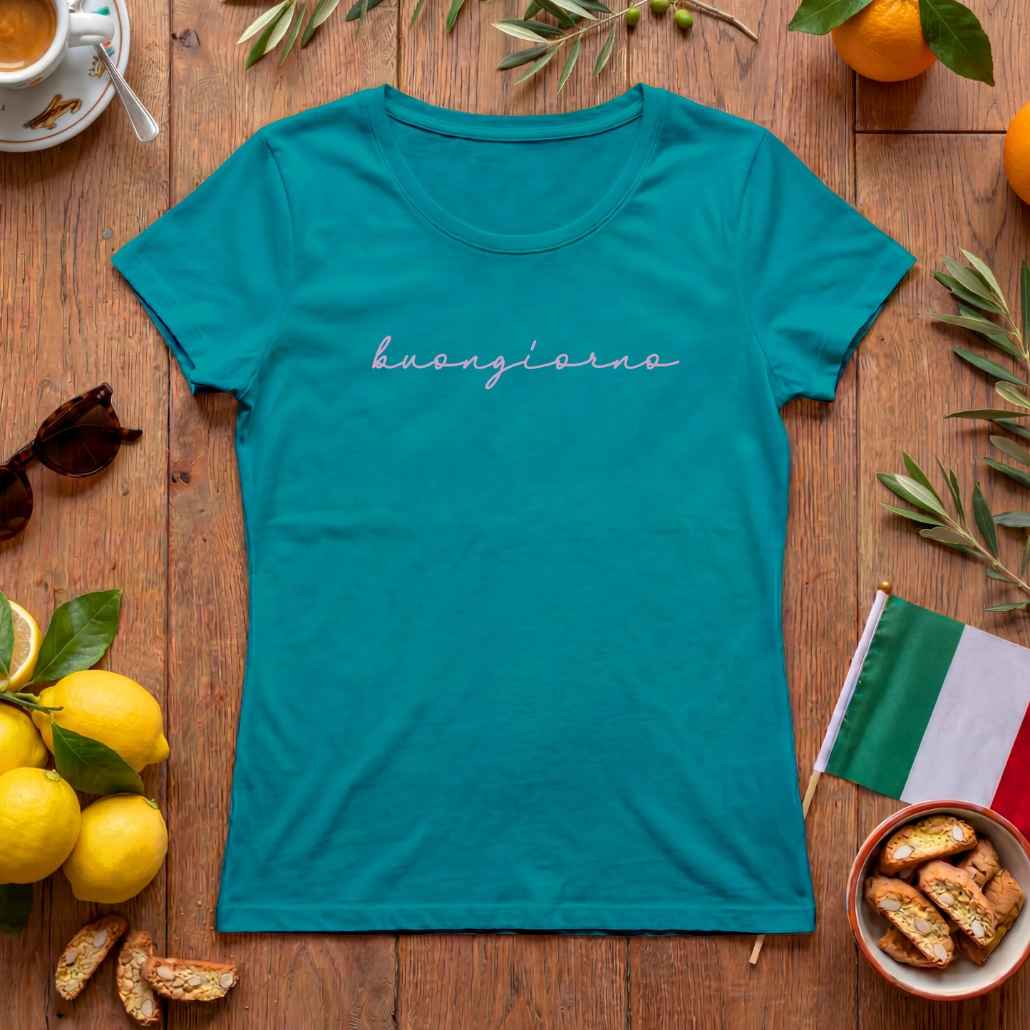 Buongiorno T-Shirt | Italien Schriftzug Damen Shirt