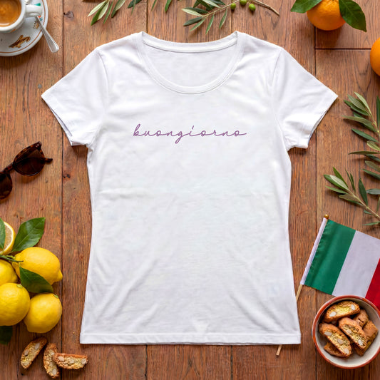 Buongiorno T-Shirt | Italien Schriftzug Damen Shirt