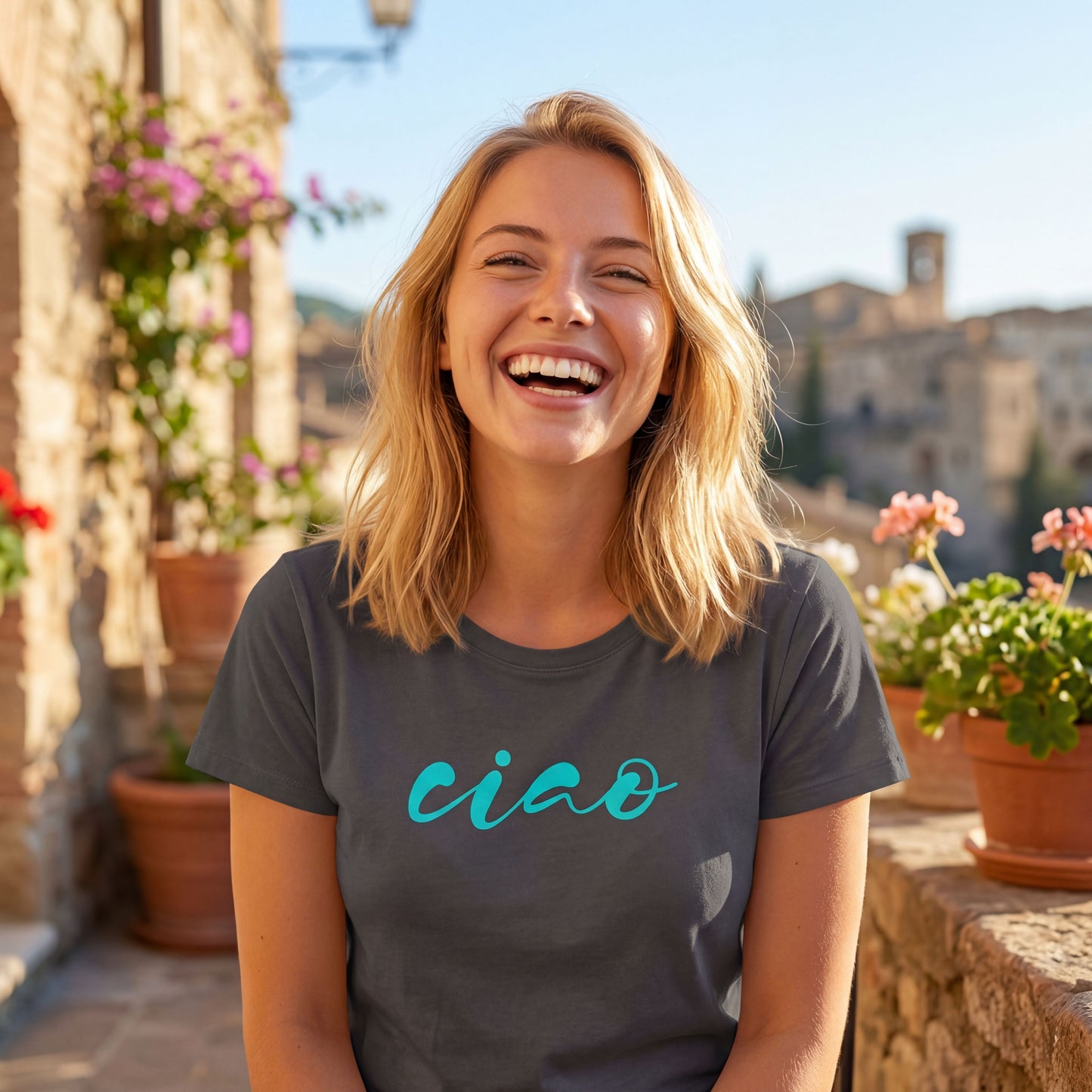 Ciao Damen T-Shirt | Spruchshirt | Italienischer Lifestyle