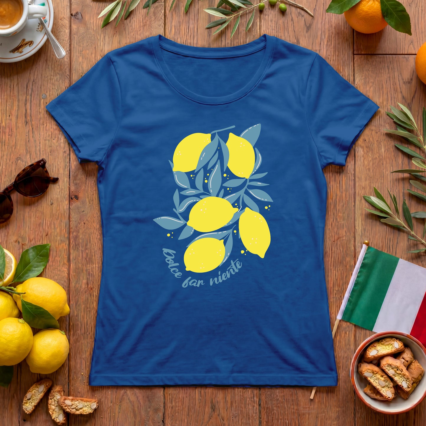 Dolce far niente (Zitronen) – Damen T-Shirt mit Italien-Flair