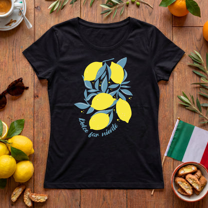 Dolce far niente (Zitronen) – Damen T-Shirt mit Italien-Flair