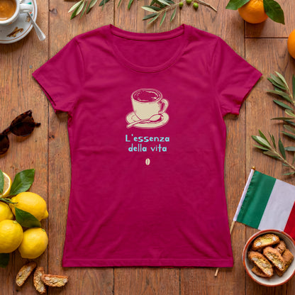 L’essenza della vita Damen T-Shirt | Italienischer Kaffee | Espresso