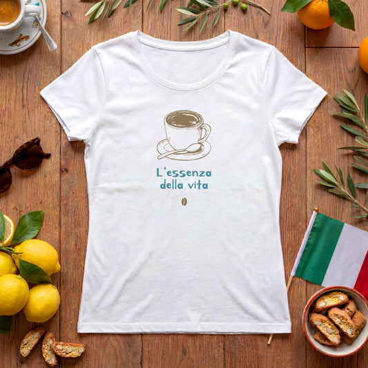 L’essenza della vita Damen T-Shirt | Italienischer Kaffee | Espresso