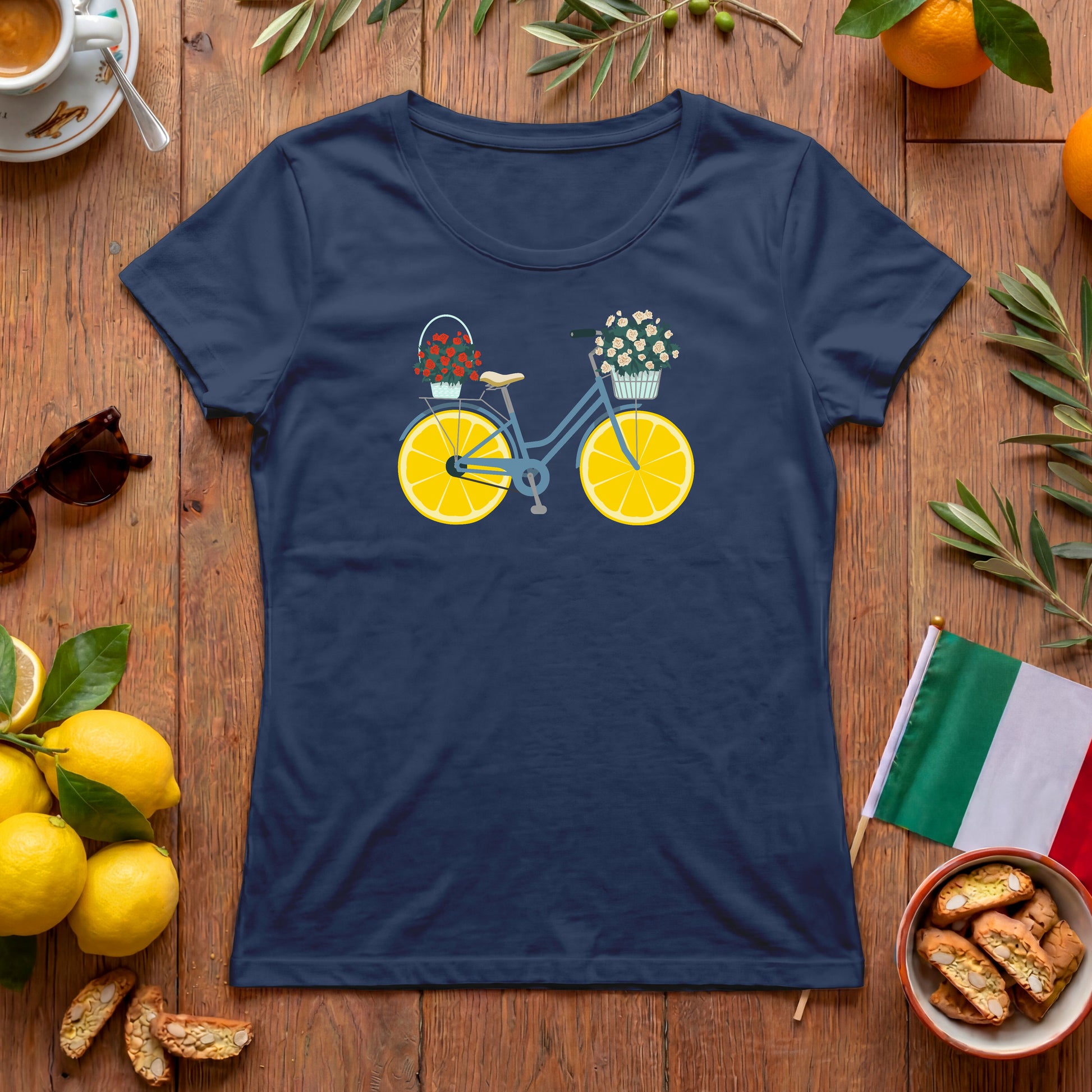 Fahrrad Damen-T-Shirt Italien – Geschenk für Radfahrerinnen