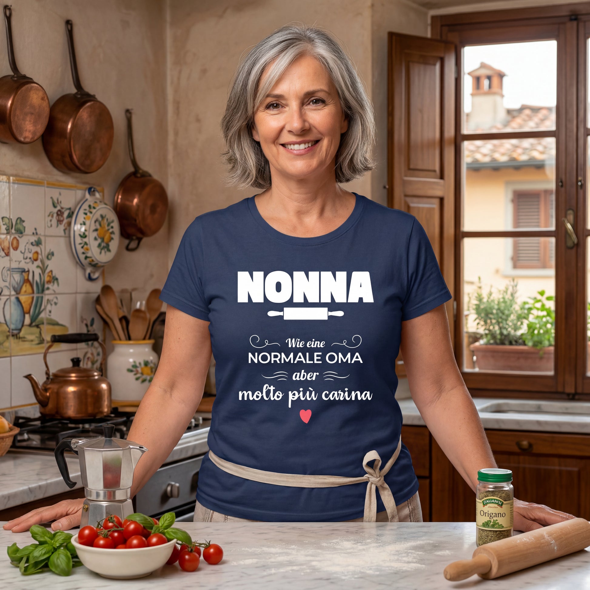 Nonna Damen-T-Shirt | Geschenk für italienische Großmutter / Oma