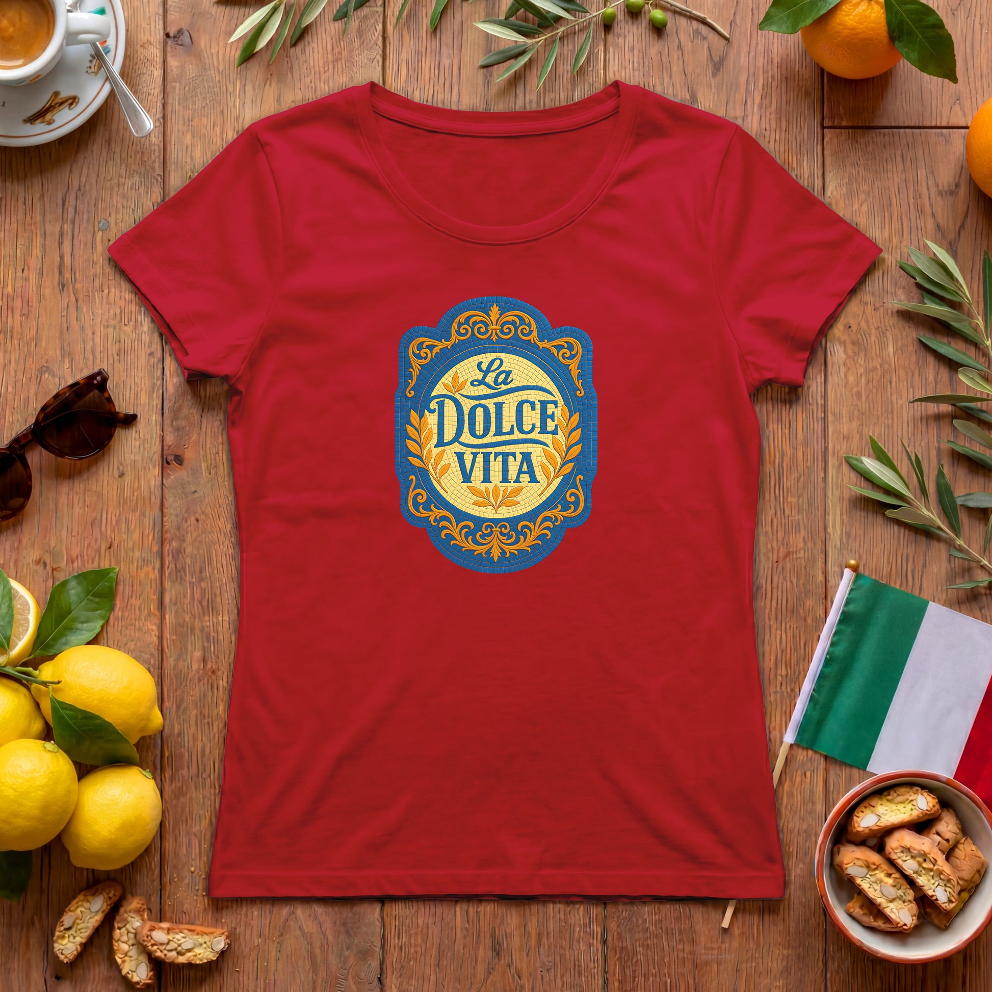 La Dolce Vita Damen T-Shirt | Italienisches Vintage-Design