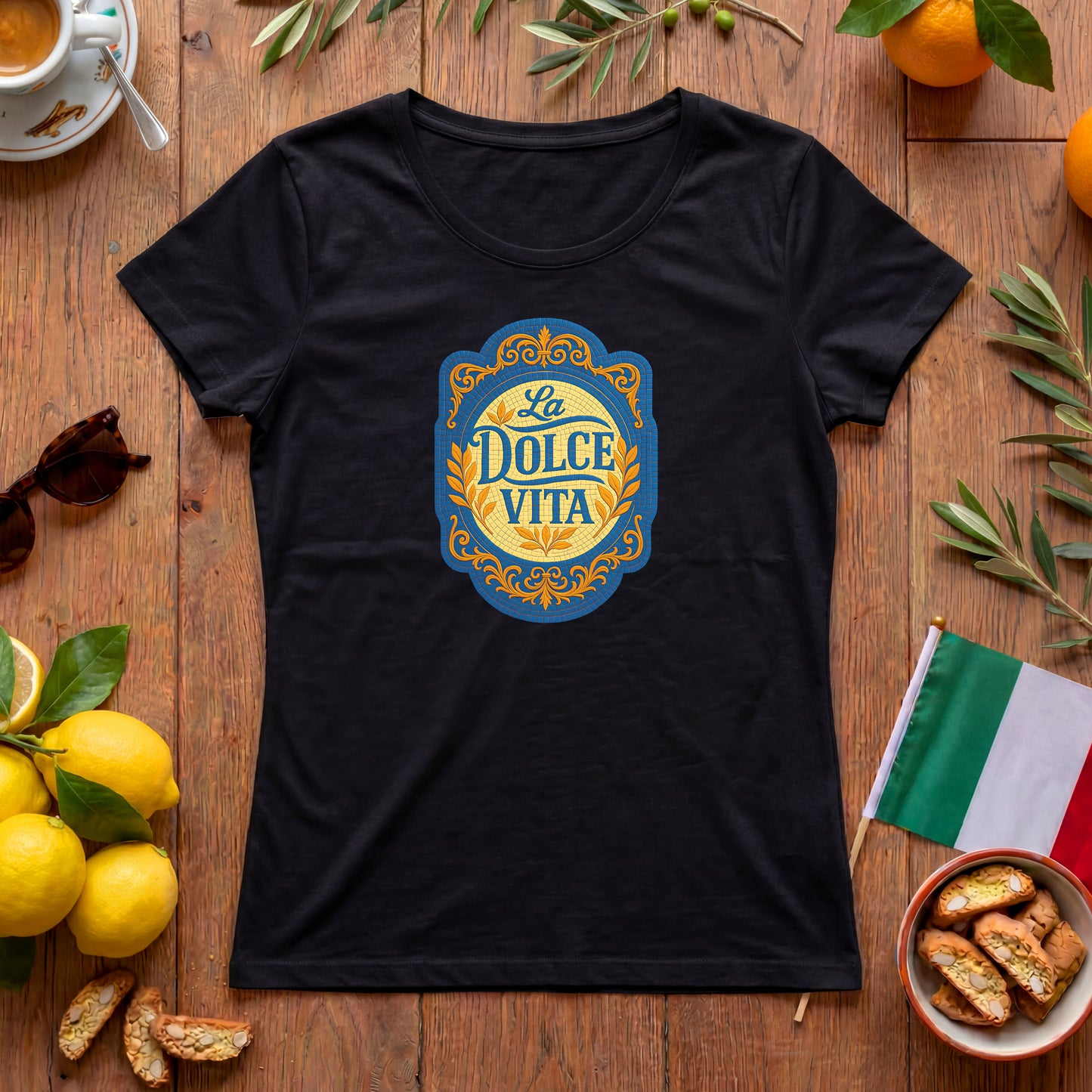 La Dolce Vita Damen T-Shirt | Italienisches Vintage-Design