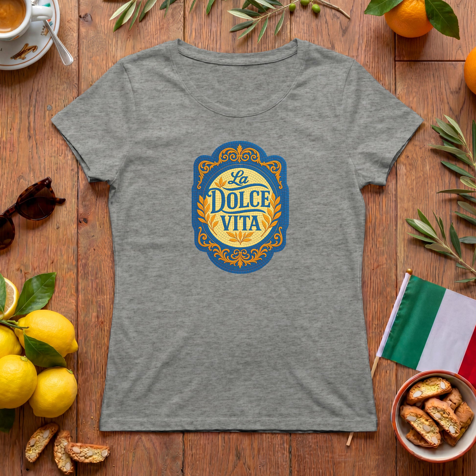 La Dolce Vita Damen T-Shirt | Italienisches Vintage-Design