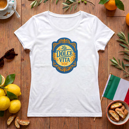 La Dolce Vita Damen T-Shirt | Italienisches Vintage-Design