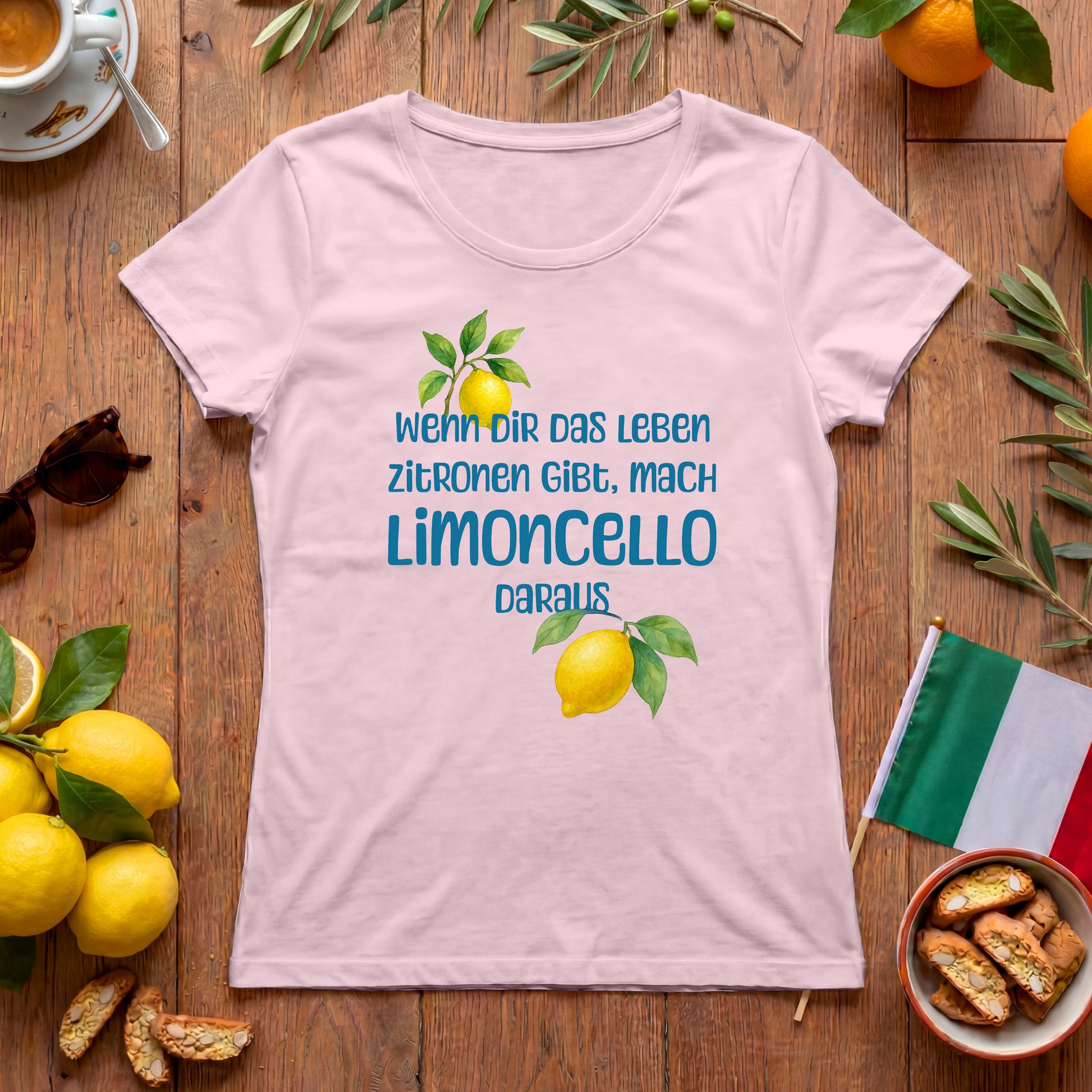 Mach Limoncello - Italien Damen T-Shirt | Lustiger Zitronen-Spruch