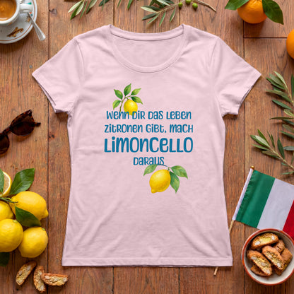 Mach Limoncello - Italien Damen T-Shirt | Lustiger Zitronen-Spruch
