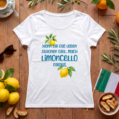 Mach Limoncello - Italien Damen T-Shirt | Lustiger Zitronen-Spruch